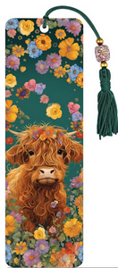 Highland Cow - Beaded Bookmark