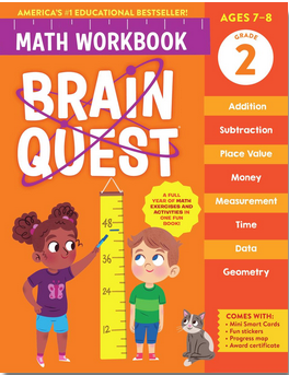Brain Quest Math Workbook: Grade 2