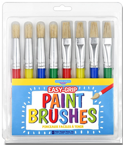 Easy Grip Paint Brushes - 8pk