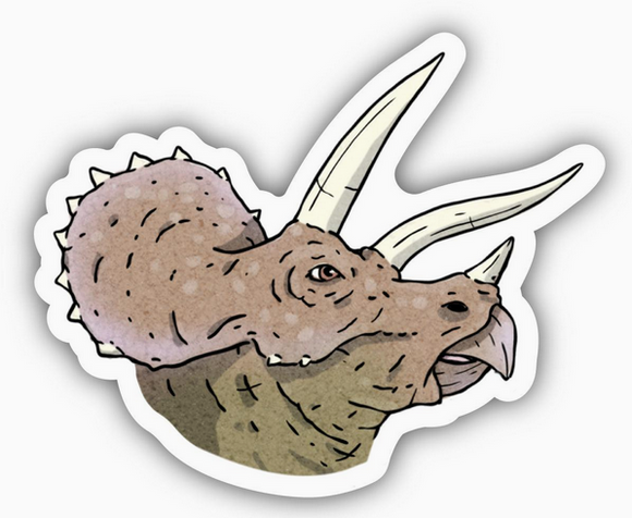 Triceratops Dinosaur Sticker