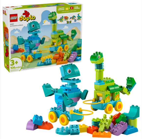 LEGO Duplo: 3in1 Dinosaurs on Wheels