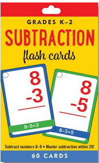 Subtraction Flash Cards