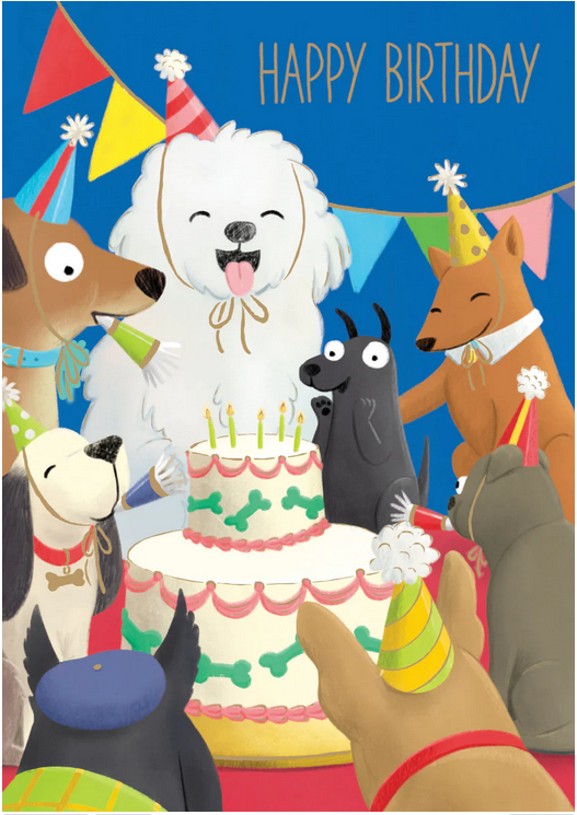 Celebrating Dogs Greeting Card