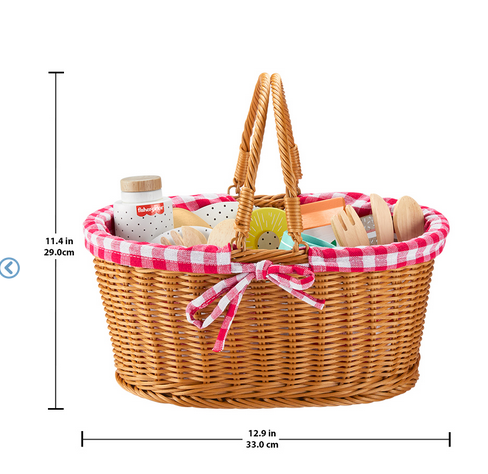 Fisher-Price Wood Picnic Basket