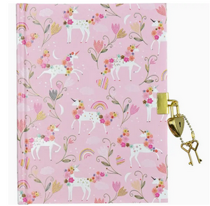 Unicorn Blooms Locking Journal