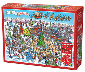 DoodleTown: 12 Days of Christmas 1000pc