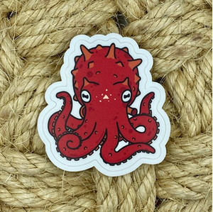 Vinyl Sticker - Giant Pacific Octopus - 3.25"