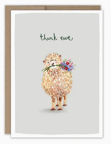 Thank Ewe - Thank You Card
