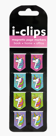 Unicorns - i-Clips Magnetic Bookmarks