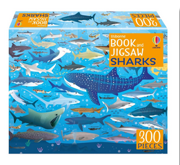 Usborne Book and Jigsaw: Sharks