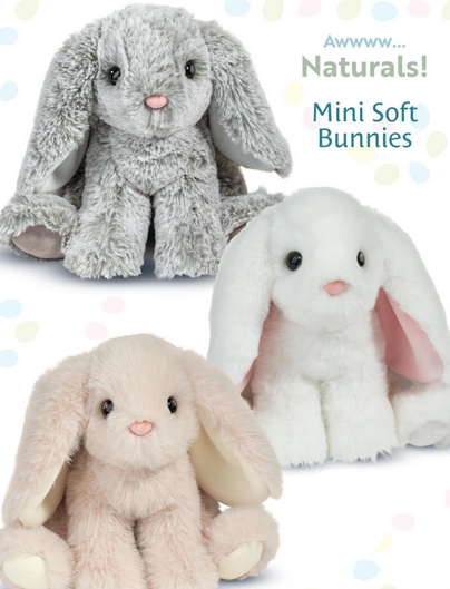 Natural Mini Soft Bunny Assortment 6