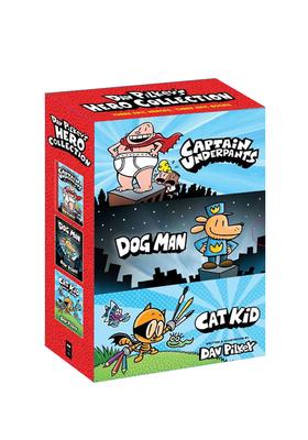 Dav Pilkey's Hero Collection: 3-Book Box Set (Captain Underpants #1, Dog Man #1, Cat Kid Comic Club #1)