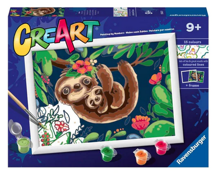 CreART - Sweet Sloth Paint by Numbers