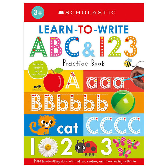 Learn to Write ABC & 123 Workbook: Scholastic Early Learners