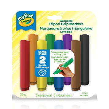 My First 8 Washable Tripod Grip Markers