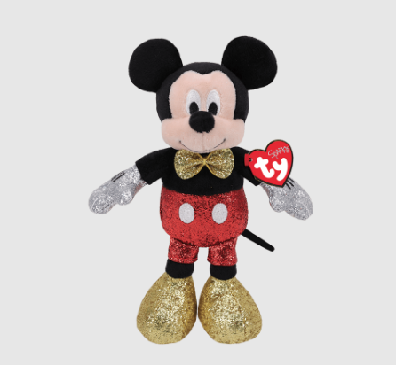 TY: Mickey Mouse Super Sparkle Red 10“