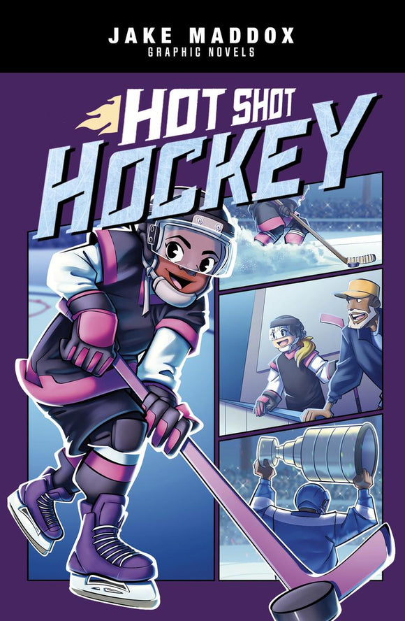 Hot Shot Hockey: A Jake Maddox Graphic Novel