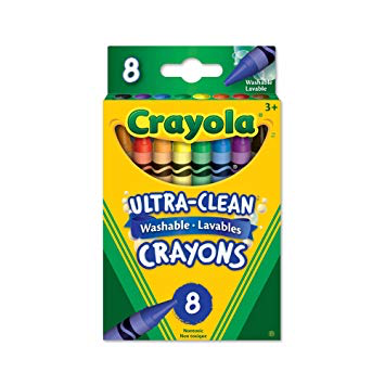 Washable Crayons - 8ct