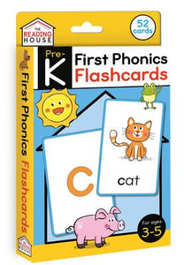 First Phonics Flashcards: 52 Letter Flash Cards for Preschool
