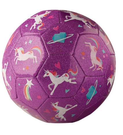 Unicorn Galaxy Glitter Soccer Ball Size 3