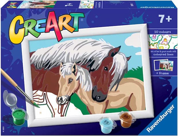 CreART - Mother & Foal Paint by Number