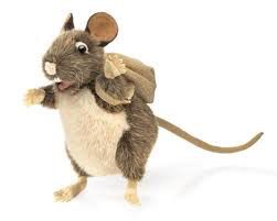 Rat with backpack Puppet