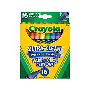 Ultra Clean Washable Large Crayons - 16ct