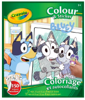 Crayola Colour & Sticker Book - Bluey