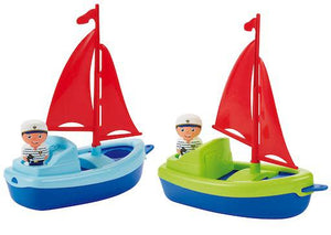 Sailing Boat with Sailor 22cm