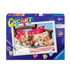 CreART - Two Cuddly Cats Paint by Number