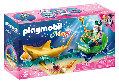 Playmobil Magic - King of the Sea with Shark Carriage