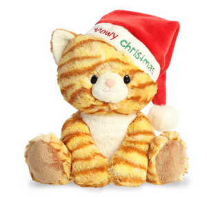 Meowy Christmas Tabby Cat 9"