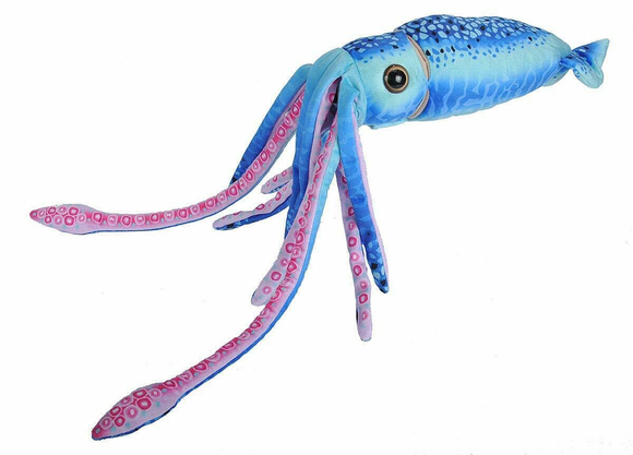 Blue Squid Stuffed Animal
