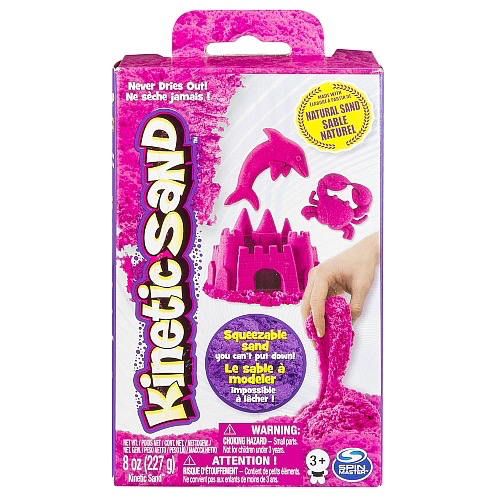 Kinetic Sand - Pink 8 oz Sand Box