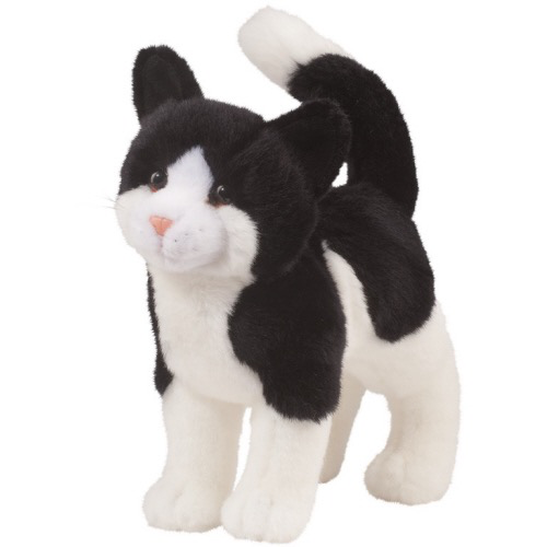 Scooter Black and White Cat 10”