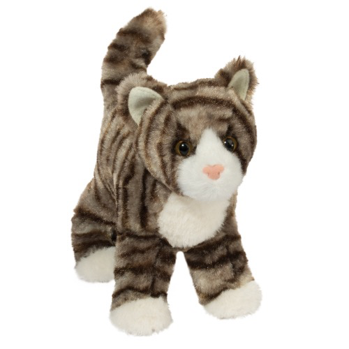 Zigby Gray Stripe Cat 7”
