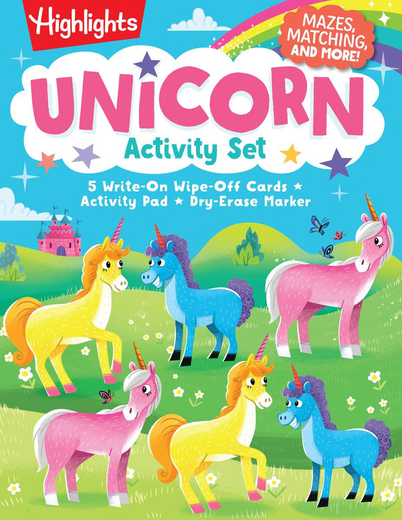 Unicorn Activity Set: Mazes, Matching, and More!