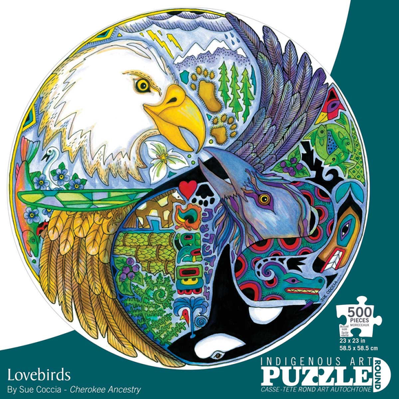 Indigenous Collection: Lovebirds-500pc Round
