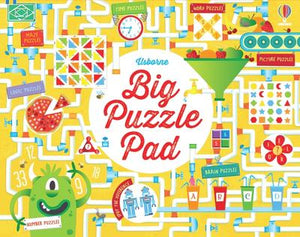 Usborne Big Puzzle Pad: Mazes, Spot the Difference, and Logic, Word, Time, Picture, and Brain Puzzles!