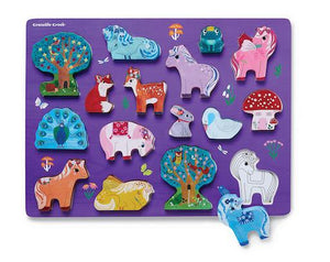 Let’s Play: Unicorn Garden 16pc Wooden Puzzle