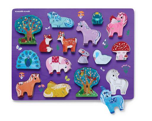 Let’s Play: Unicorn Garden 16pc Wooden Puzzle