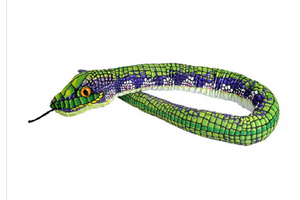 Green-Purple Scale 54" Plush Snake