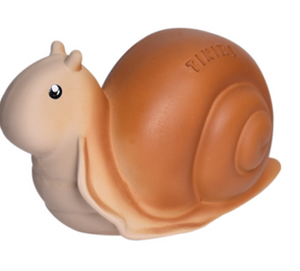 Snail - Natural Rubber Teether Rattle/ Bath Toy