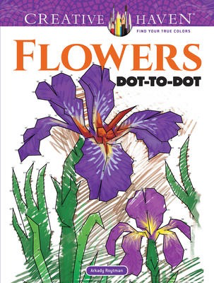 Flowers Dot-to-Dot Coloring Book