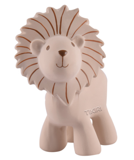 Lion - Natural Rubber Teether Rattle/ Bath Toy