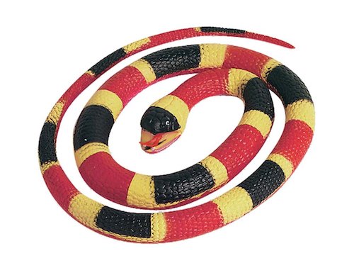 26” Coral Rubber Snake