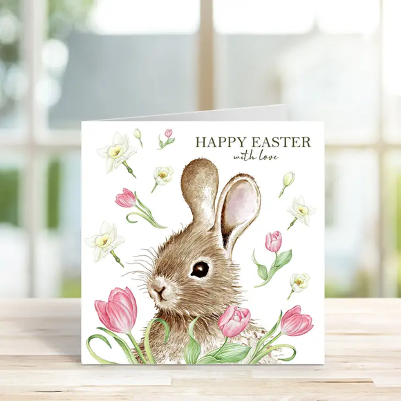 Large Rabbit Easter Card