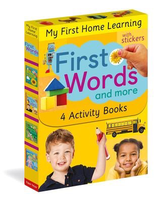 My First Home Learning with Stickers: First Words and More 4 Activity Books