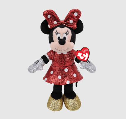 TY: Minnie Mouse Super Sparkle Red 6”