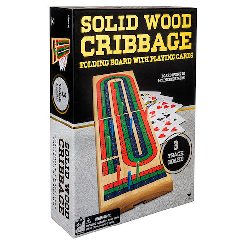 Game Classic Wood Cribbage Black&Gold